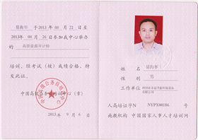 易海华荣誉-高级能源审计师